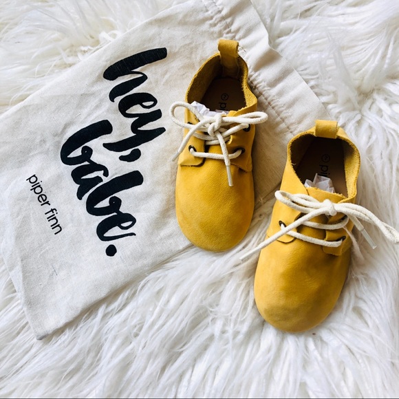Piper Finn Other - Piper Finn Soft Leather Hard Sole
Shoes- Citrus🍋